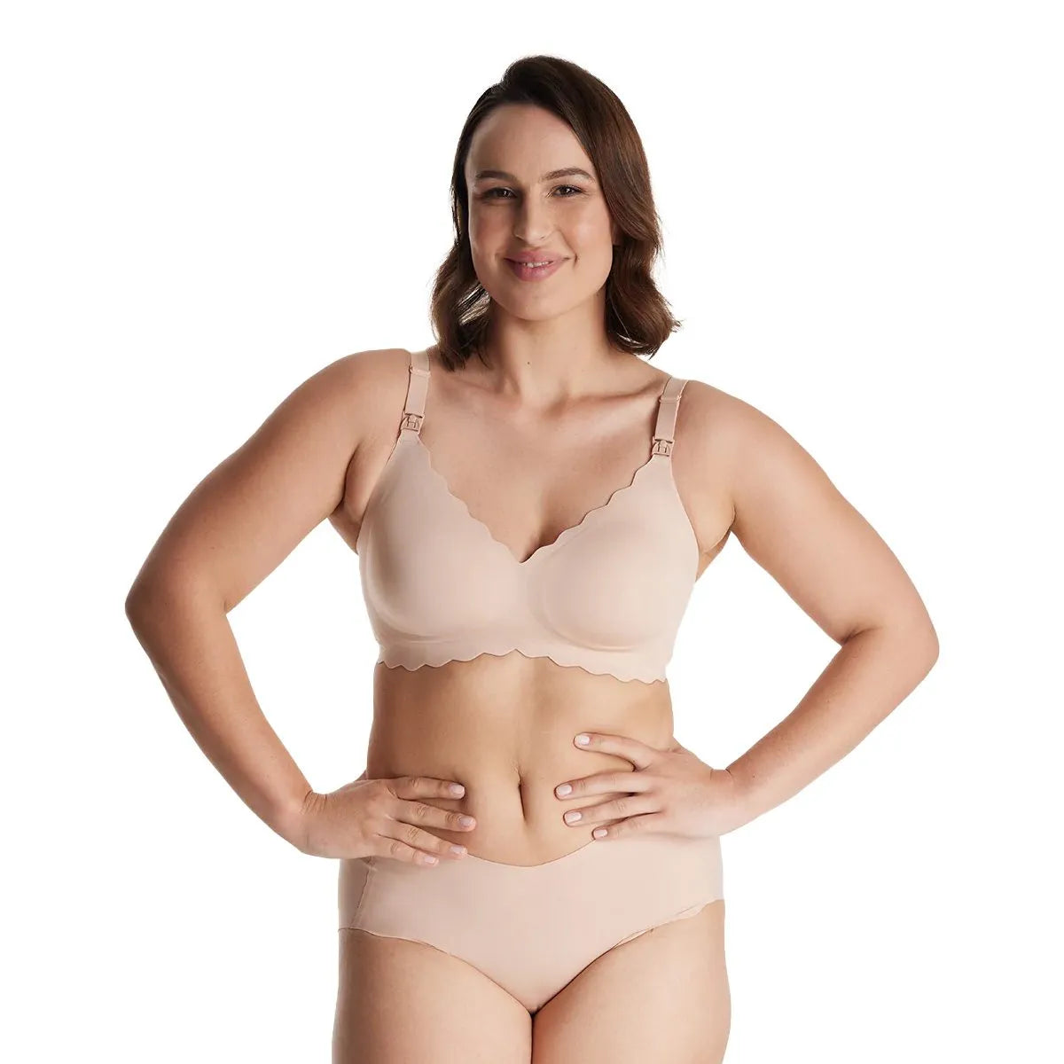 Momcozy Seamless Support Floral Nursing Bra