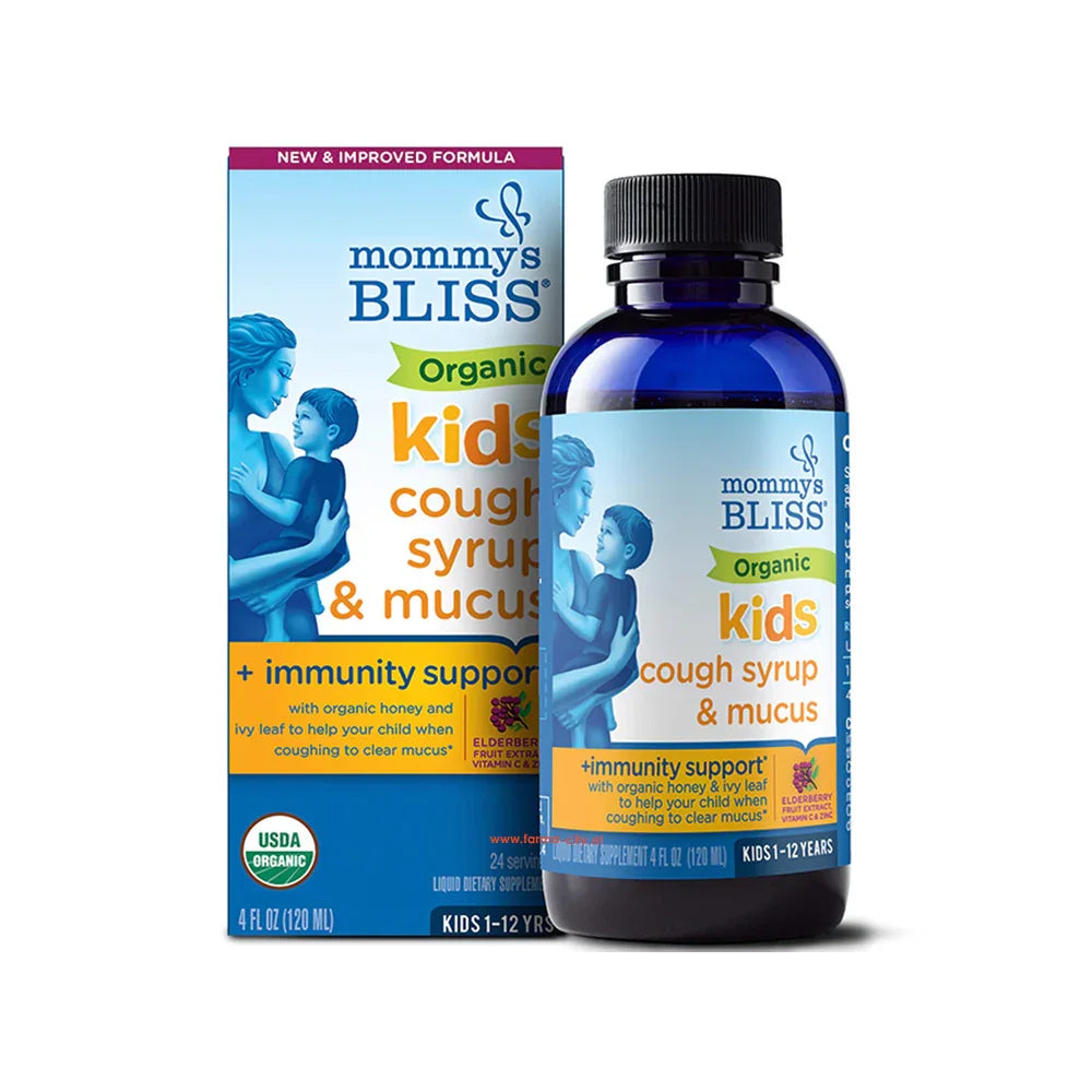 Mommy's Bliss - Kids Organic Cough Syrup + Immunity Support - GOLDFARMACI