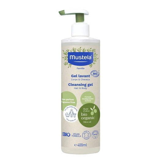 Mustela - Organic Cleansing Gel - Hair & Body - GOLDFARMACI