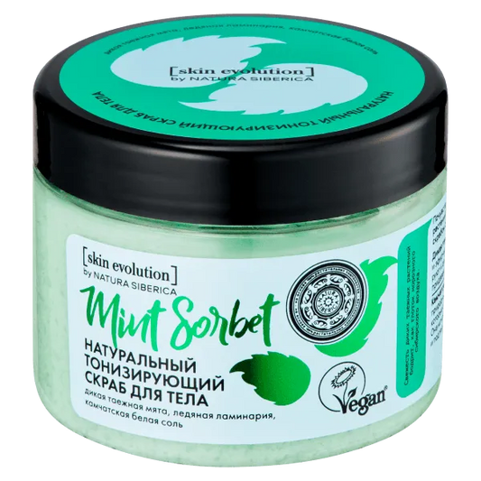 Natura Siberica - Body Scrub Mint Sorbet Toning - GOLDFARMACI