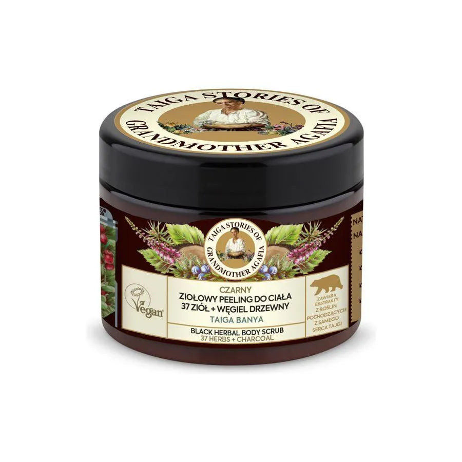 Natura Siberica - Taiga Stories Black Herbal Body Scrub - GOLDFARMACI