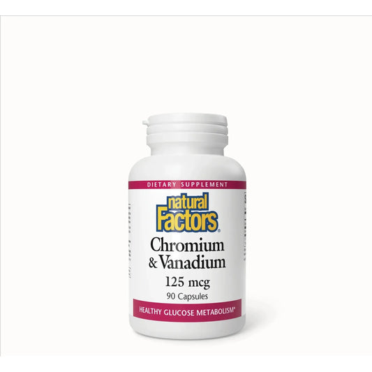 Natural Factors - Chromium & Vanadium 125 mcg - GOLDFARMACI