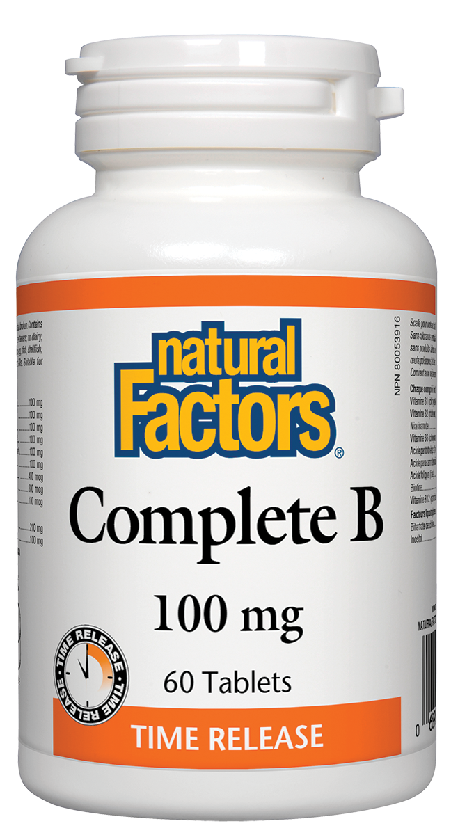 Natural Factors Complete B 100 mg 60 Tablets