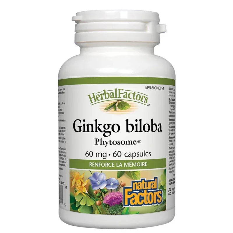 Natural Factors - Ginkgo Biloba 60 mg - GOLDFARMACI