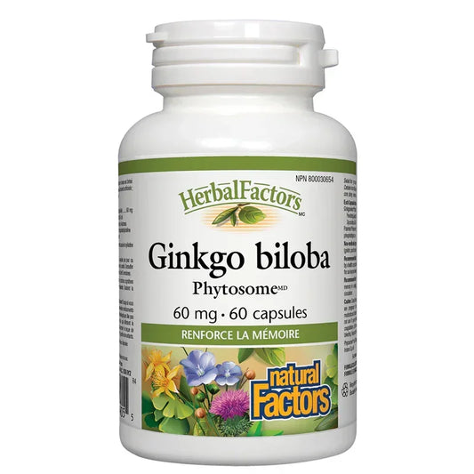 Natural Factors - Ginkgo Biloba 60 mg - GOLDFARMACI