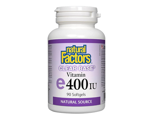 Natural Factors Clear Base Vitamin E 400 IU 90 Softgels