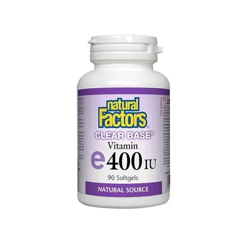 Natural Factors Clear Base Vitamin E 400 IU 90 Softgels