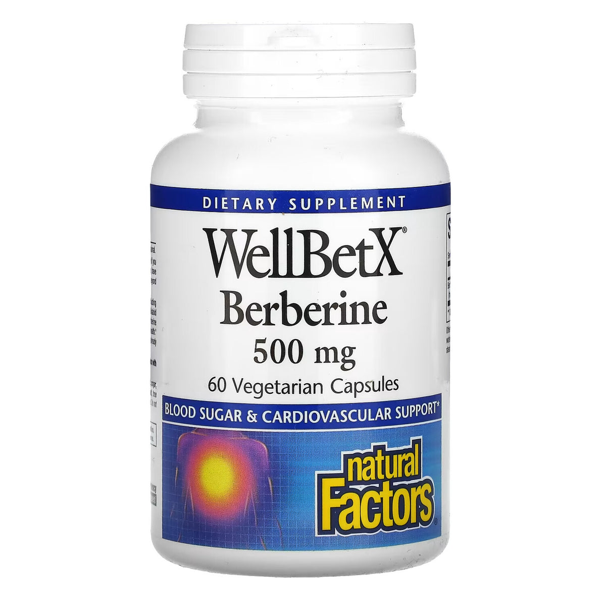 Natural Factors WellBetX Berberine 500 mg 60 Vegetarian Capsules