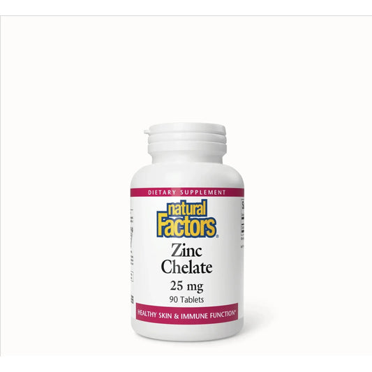 Natural Factors - Zinc Chelate 25mg, 90tab - GOLDFARMACI
