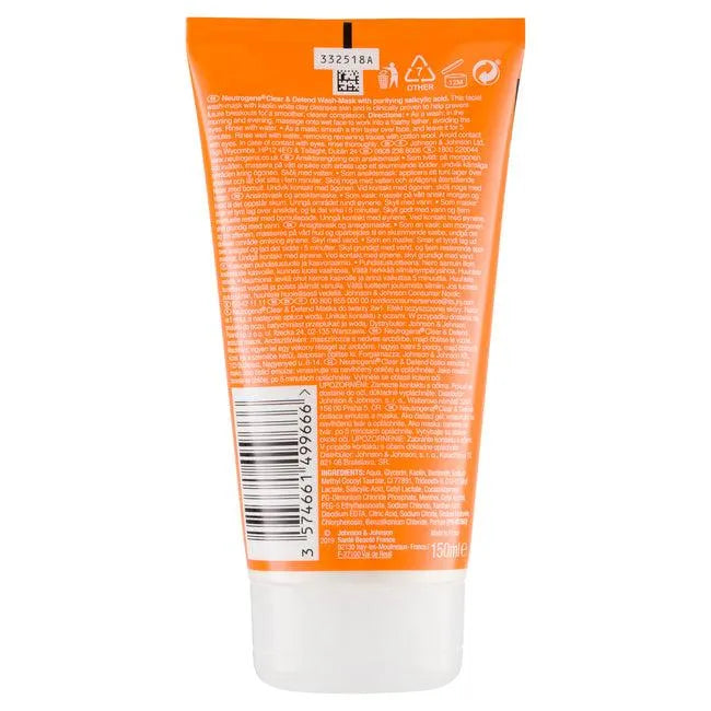 Neutrogena - Clear & Defend Wash Mask - GOLDFARMACI