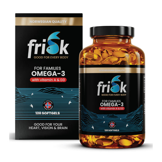 Frisk- Omega-3 for Families - 60 CAPSULES - GOLDFARMACI