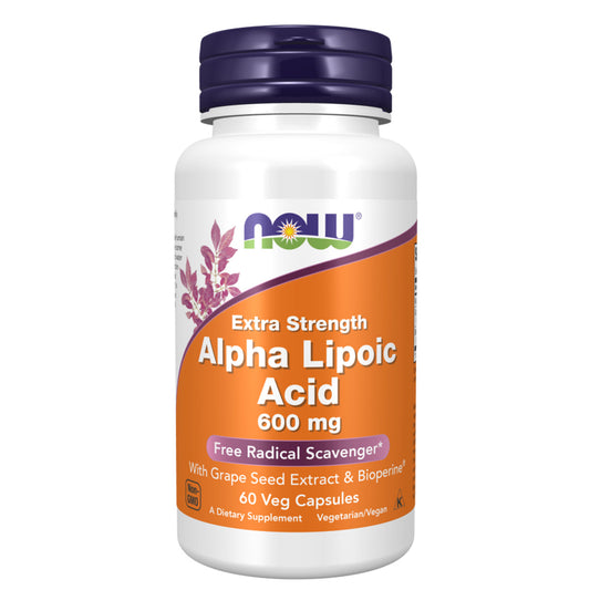 NOW Alpha Lipoic Acid 600 mg 60 vegetable capsules