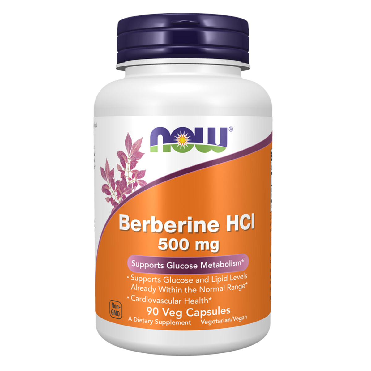 NOW Berberine HCl 500 mg 90 vegetable capsules