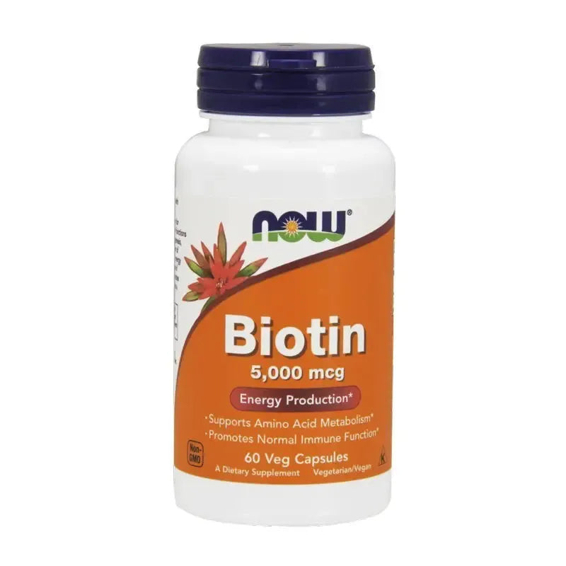 Now - Biotin 5000 mcg - GOLDFARMACI