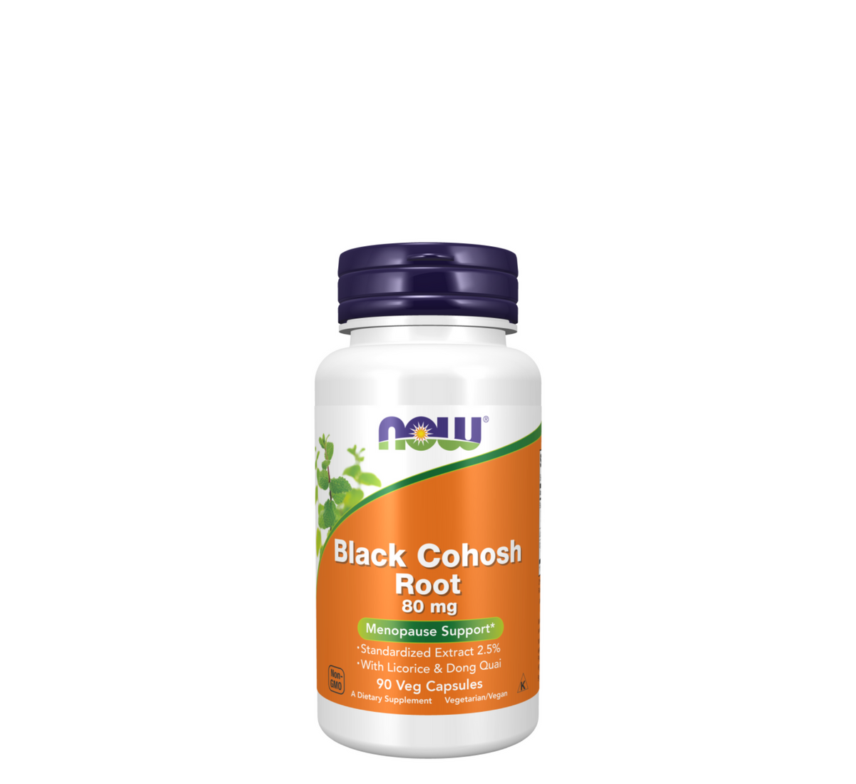 NOW Black Cohosh Root 80 mg, 90 kapsula vegjetariane