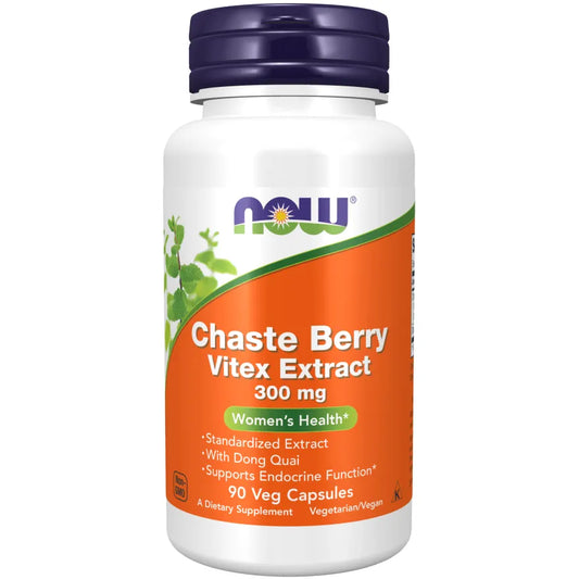 Now - Chaste Berry Vitex Extract 300 mg - GOLDFARMACI