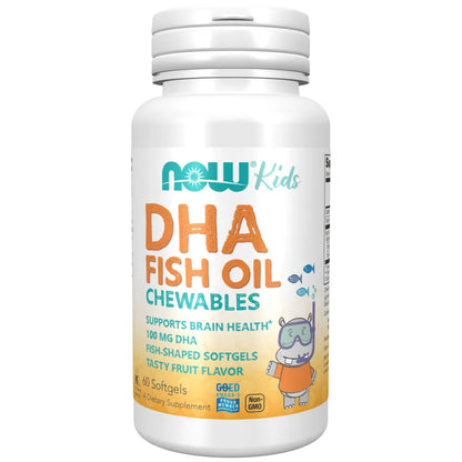 Now - DHA Kids Chewable Softgels - GOLDFARMACI
