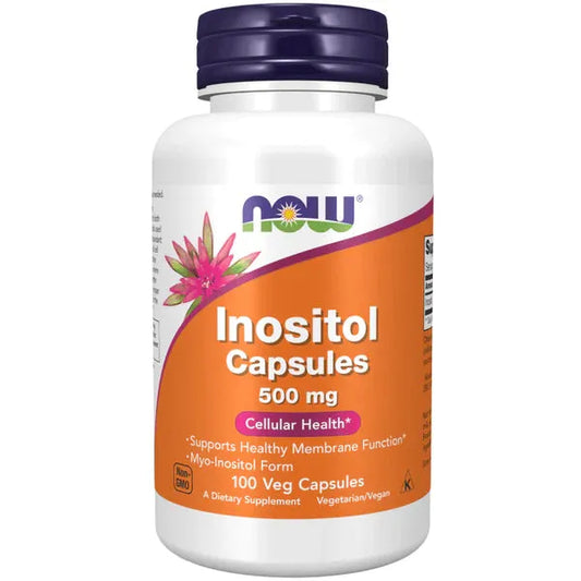 Now - Inositol 500 mg Veg Capsules - GOLDFARMACI