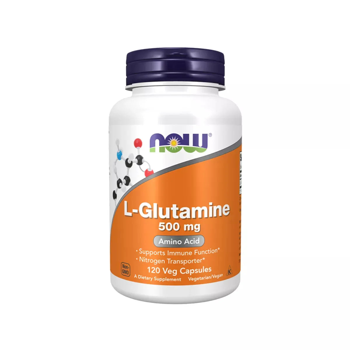 Now - L-Glutamine 500mg - GOLDFARMACI