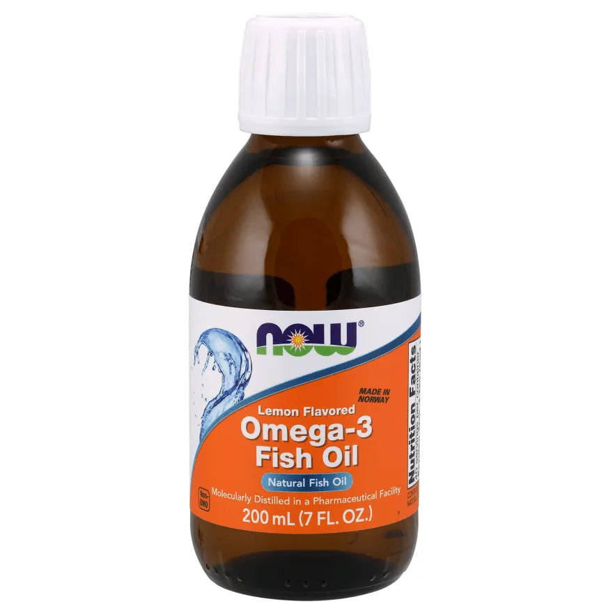 Now - Omega-3 Fish Oil Liquid - GOLDFARMACI