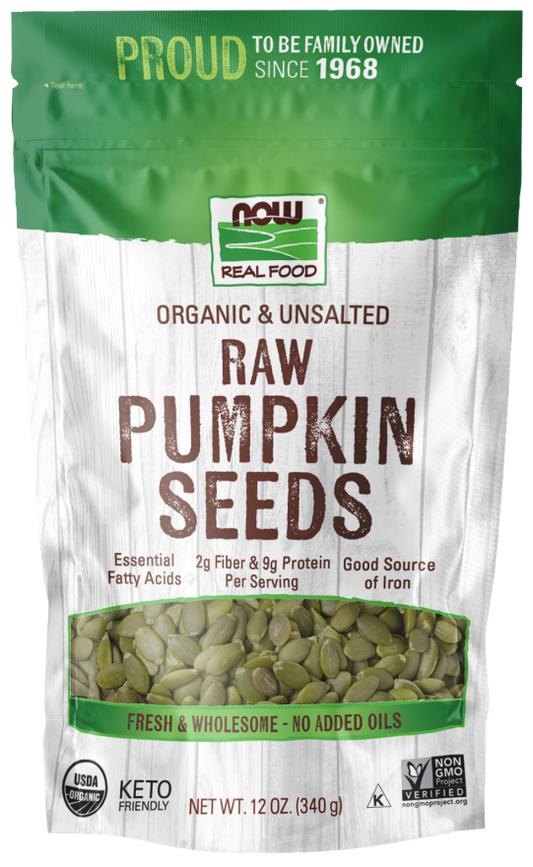 NOW Organic Pumpkin Seeds 340 g