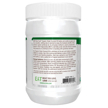Now - Organic Virgin Coconut Oil - GOLDFARMACI