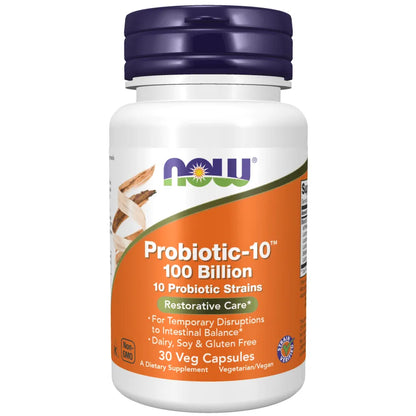 Now - Probiotic-10™ 100 Billion - GOLDFARMACI