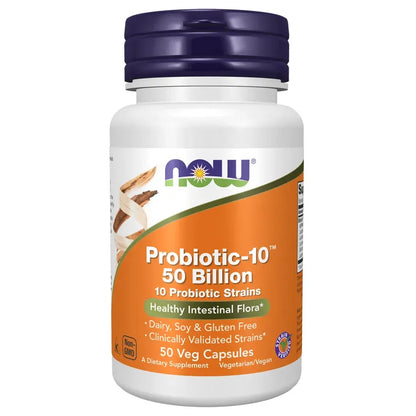 Now - Probiotic-10™ 50 Billion - GOLDFARMACI