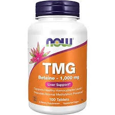 Now - TMG Betaine 1,000 mg - GOLDFARMACI