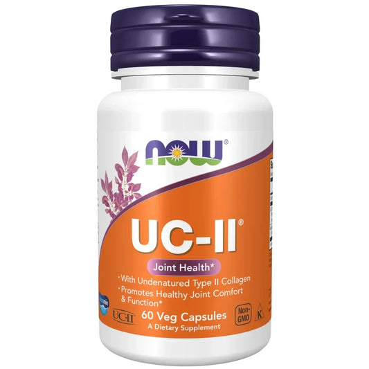 NOW UC-II Joint Health 60 veg capsules supplement bottle, official product at Goldfarmaci