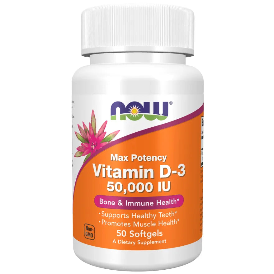 Now - Vitamin D3 50000 IU - GOLDFARMACI