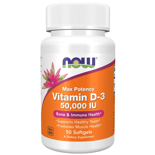 Now - Vitamin D3 50000 IU - GOLDFARMACI