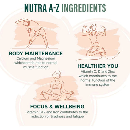 NutraVit - Nutra A-Z| Vegetarian Multivitamins & Minerals - GOLDFARMACI