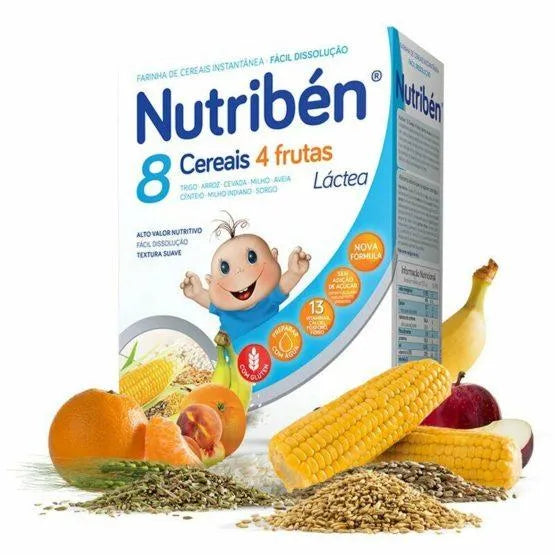 Nutribén - 8 Cereals 4 Fruits with milk (6m+) - GOLDFARMACI