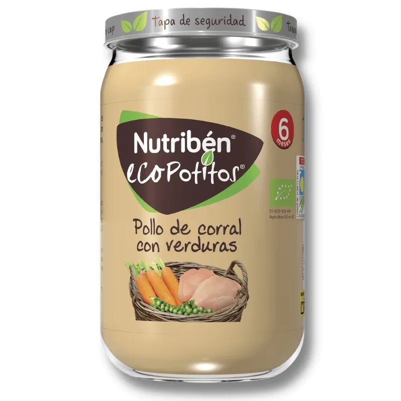 Nutribén - Ecopotitos Free-range Chicken Pot with Vegetables - GOLDFARMACI