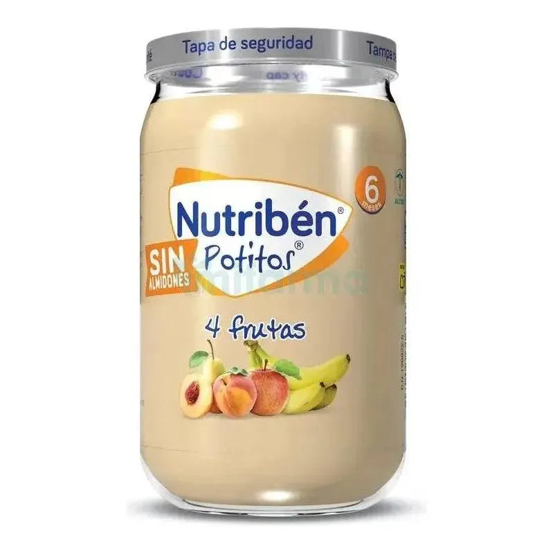 Nutribén - Potito 4 Fruits Without Starches + 6m - GOLDFARMACI