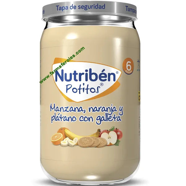 Nutribén - Potitos Apple, Orange, Banana and Cookie - GOLDFARMACI