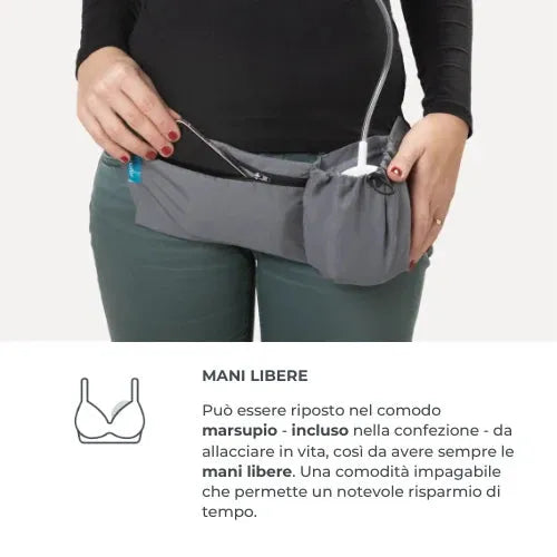 Nuvita - 3-phase single electric wearable breast pump - Materno Smart Wear 1287W - GOLDFARMACI