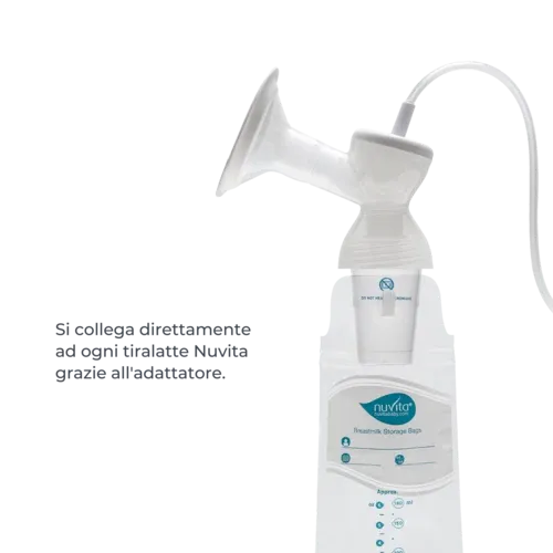 Nuvita - Breast milk storage bags adapter - 1255 - GOLDFARMACI
