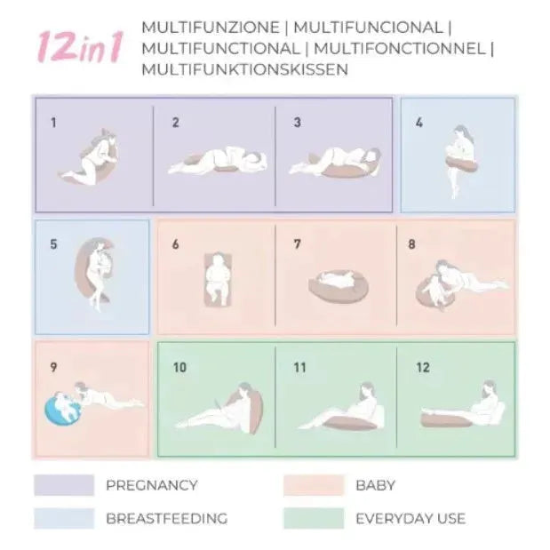 Nuvita - Dreamwizard Pregnancy and Nursing Pillow - 7200 - GOLDFARMACI