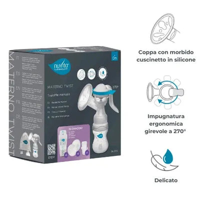 Nuvita - Manual breast pump - Maternal Twist 1215M - GOLDFARMACI