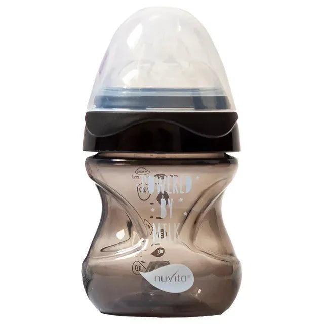 Nuvita - Materno Feel Anti-Colic Baby Bottle (Black) - GOLDFARMACI