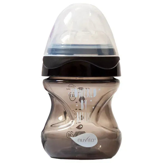 Nuvita - Materno Feel Anti-Colic Baby Bottle (Black) - GOLDFARMACI