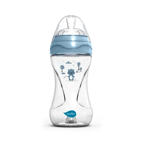 Nuvita - Materno Feel Anti-Colic Baby Bottle (Blue) - GOLDFARMACI