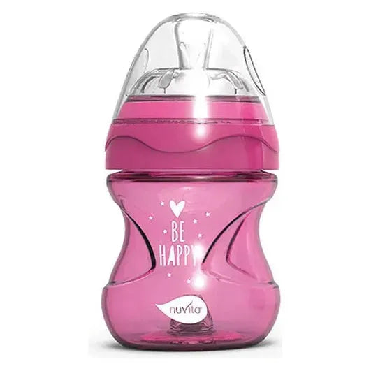 Nuvita - Materno Feel Anti-Colic Baby Bottle (Pink) - GOLDFARMACI