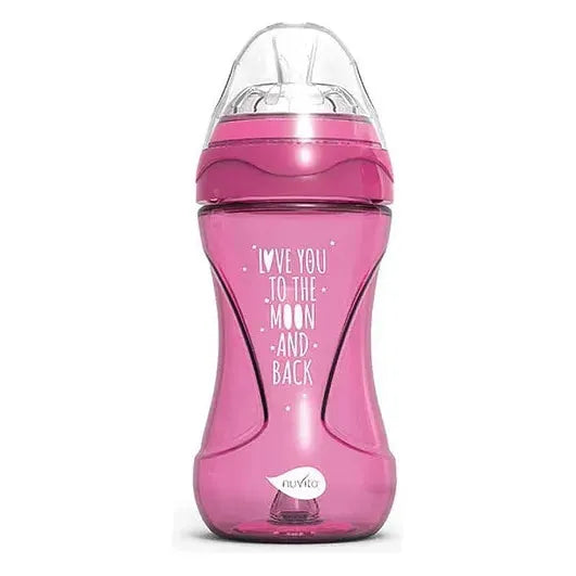 Nuvita - Materno Feel Anti-Colic Baby Bottle (Pink) - GOLDFARMACI
