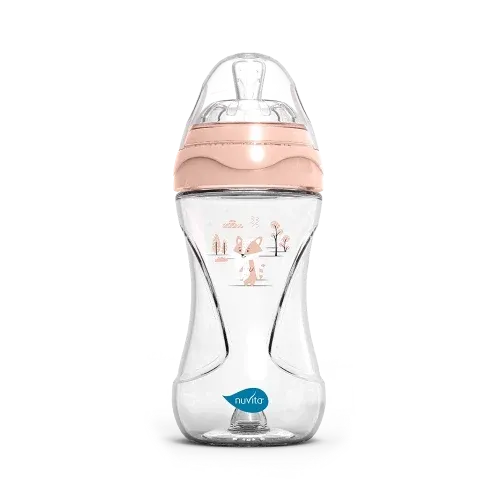 Nuvita - Materno Feel Anti-Colic Baby Bottle (Rose) - GOLDFARMACI