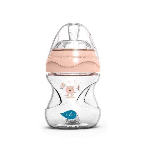 Nuvita - Materno Feel Anti-Colic Baby Bottle (Rose) - GOLDFARMACI