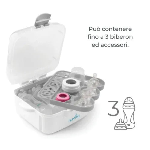 Nuvita - Microwave sterilizer for baby bottles - Stericompact 1085 - GOLDFARMACI