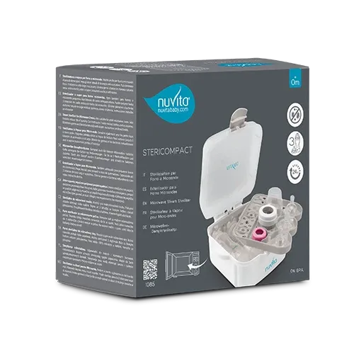Nuvita - Microwave sterilizer for baby bottles - Stericompact 1085 - GOLDFARMACI